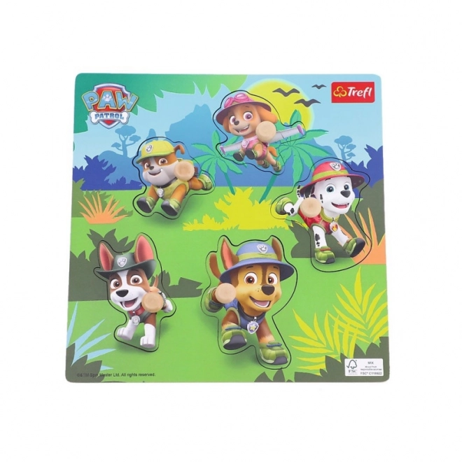 Puzzle in legno PAW Patrol nella giungla