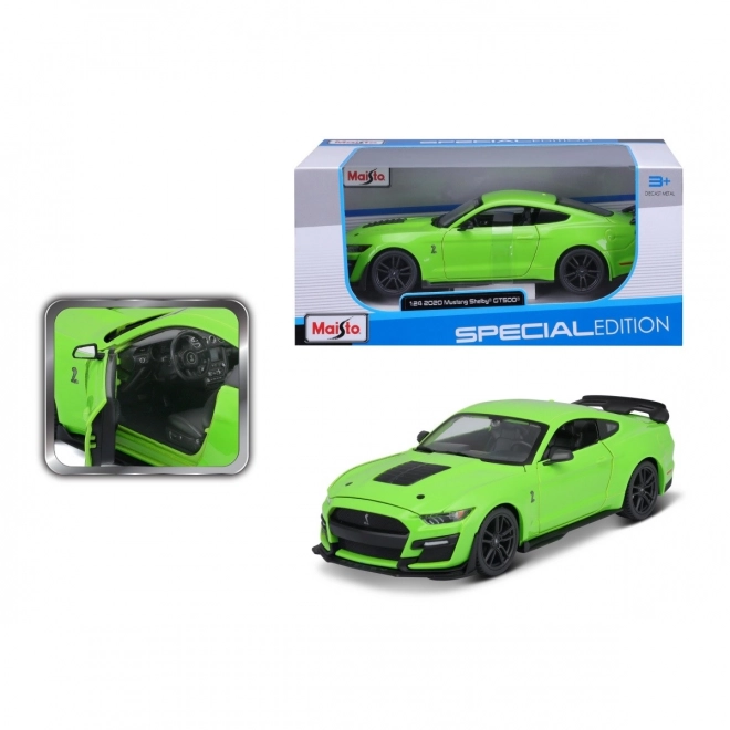 Modello composito Ford Mustang Shelby 2020 GT500 verde in scala 1/24