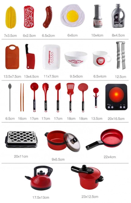 Grande set da cucina per bambini con accessori Woopie