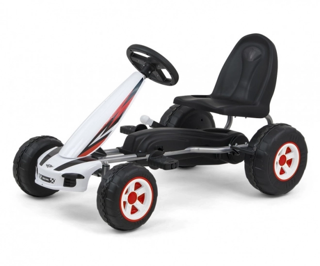 Gokart a pedali Viper bianco