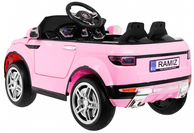 Macchinina elettrica per bambini Rapid Racer rosa con telecomando