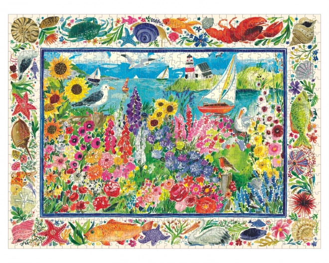 Puzzle Giardino con Gabbiani 1000 Pezzi