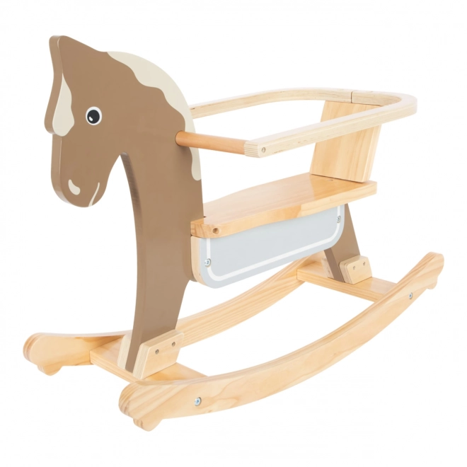 Cavallino a dondolo Small Foot con parapetto