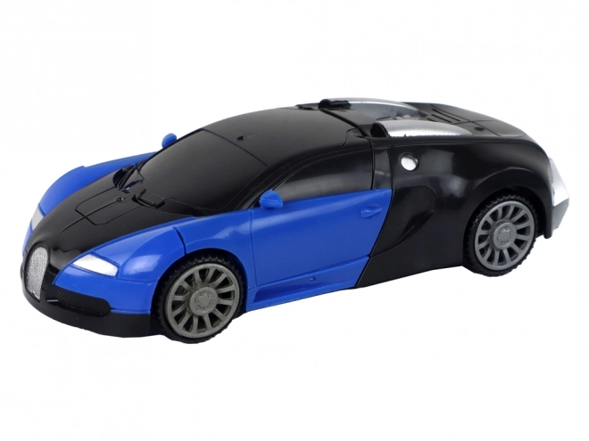 Auto-robot 2-in-1 Bugatti con effetti luminosi