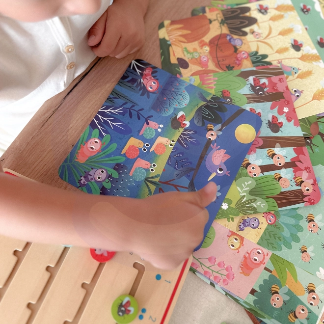 Tooky Toy gioco in legno Imparare a contare gli animali