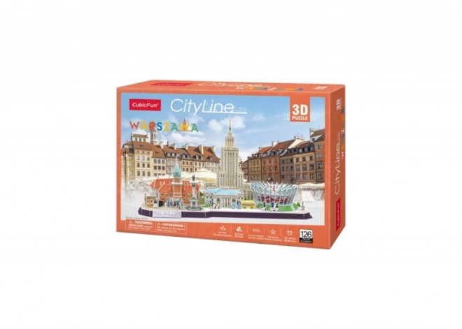 Puzzle 3D CityLine Panorama Varsavia