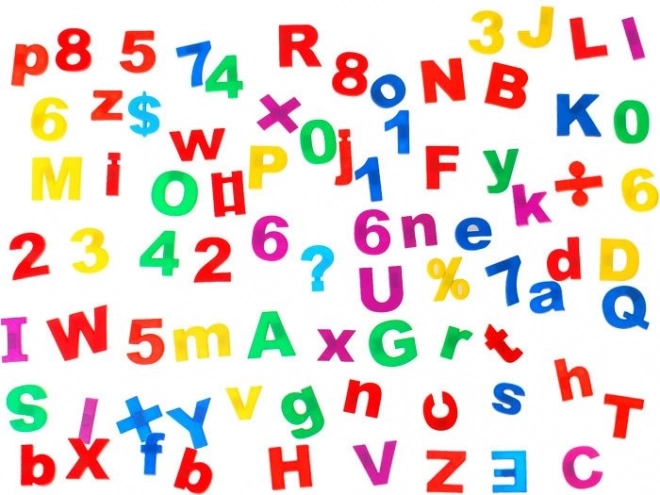 Set magnetico educazionale di lettere e numeri