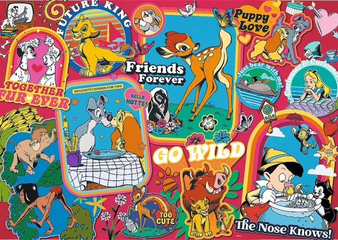 Puzzle 500 pezzi - Disney attraverso gli anni