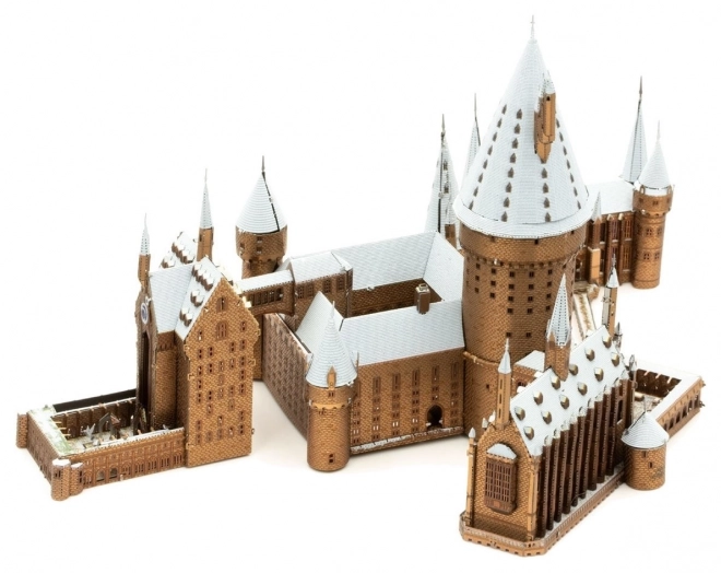 Puzzle 3D Metal Earth Castello di Hogwarts innevato