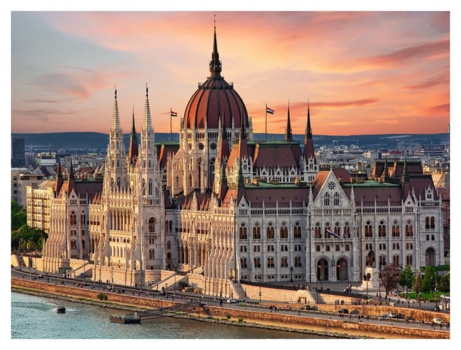 Puzzle Parlameno di Budapest 500 Pezzi