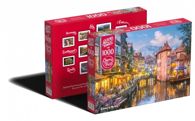 Puzzle Serata a Annecy 1000 Pezzi