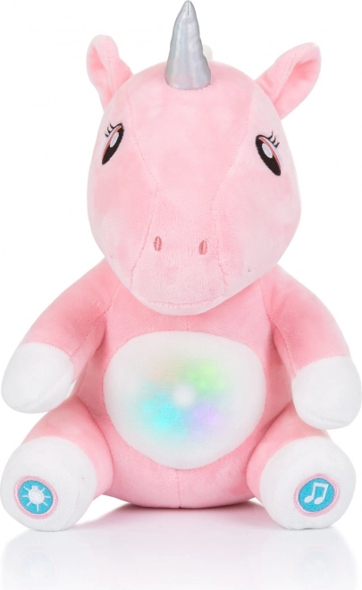 Chipolino unicorno di peluche con luci e musica