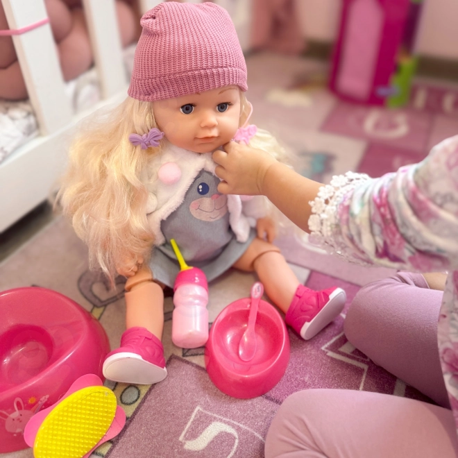 Bambola interattiva Zosia con cappellino 43 cm con accessori