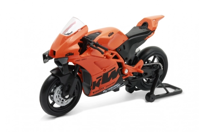 Modellino moto KTM RC 8C scala 1:18 arancione