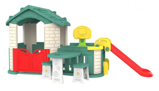 Grande casa con vestibolo 5 in 1 Tetto verde