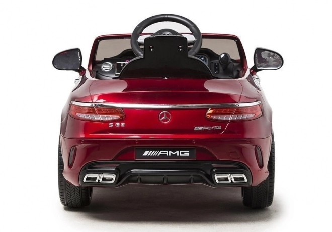 Auto a batteria Mercedes S63 rosso vernice