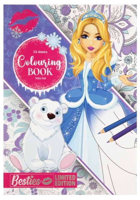Libro di disegni da colorare a foglio Besties
