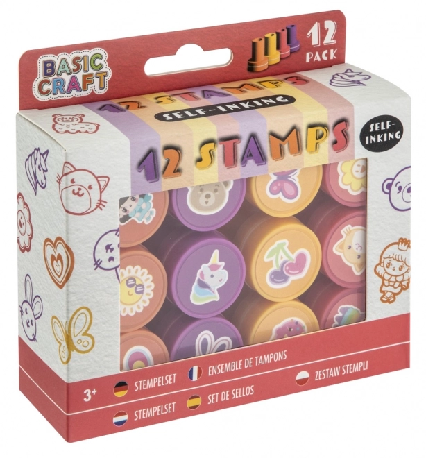 Timbri Allegri Basic Craft auto-inchiostranti 12 pezzi