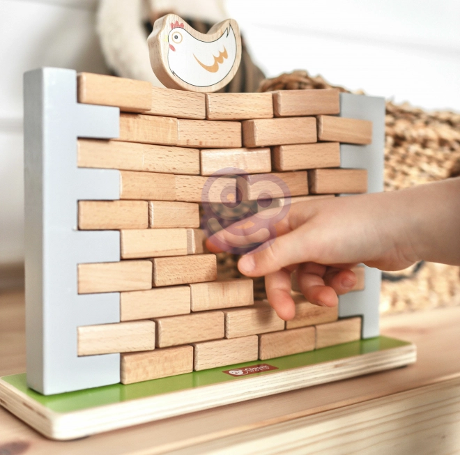 Gioco in legno Muro di mattoni