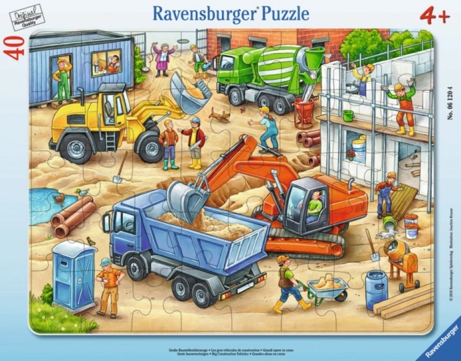 Puzzle grandi camion da costruzione