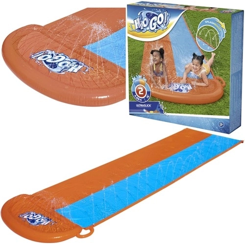 Scivolo d'acqua doppio Lama Rama Bestway – Arancione-blu