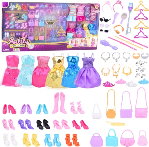 Grande Set di Moda Anlily Abiti e Accessori 65 pezzi