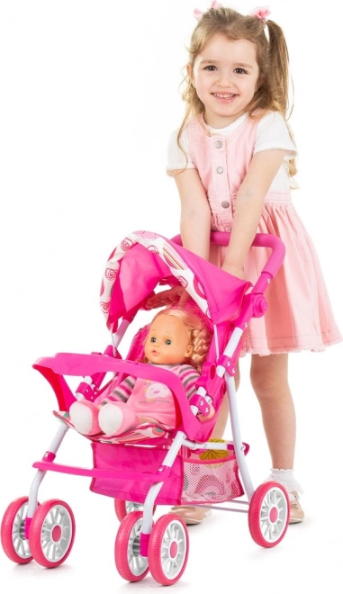 Passeggino sportivo per bambole Chipolino Dolly Multicolore