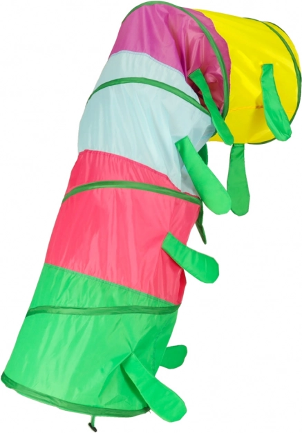 Tunnel colorato per bambini a forma di bruco
