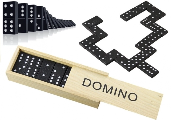Gioco Domino in Scatola di Legno 28 Pezzi