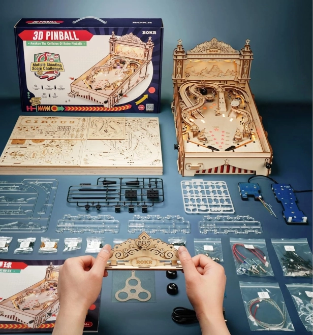 Puzzle 3D in legno Gioco del Flipper