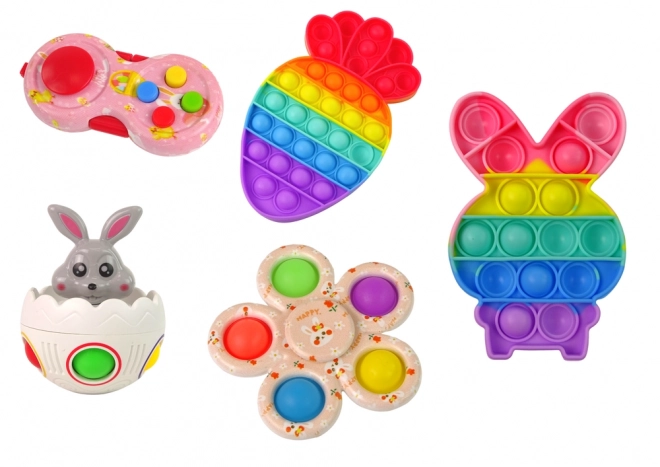 Set di Giocattoli Fidget di Pasqua Pop It