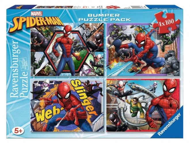 Puzzle 4x100 pezzi Spider-Man