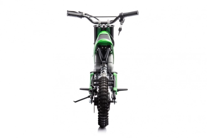 Moto cross elettrico verde