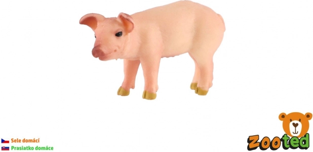 Figuretta in plastica maiale domestico – maialino 5 cm
