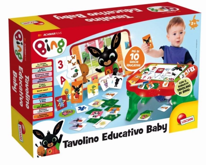 Tavolo da gioco Bing con set di giochi educativi