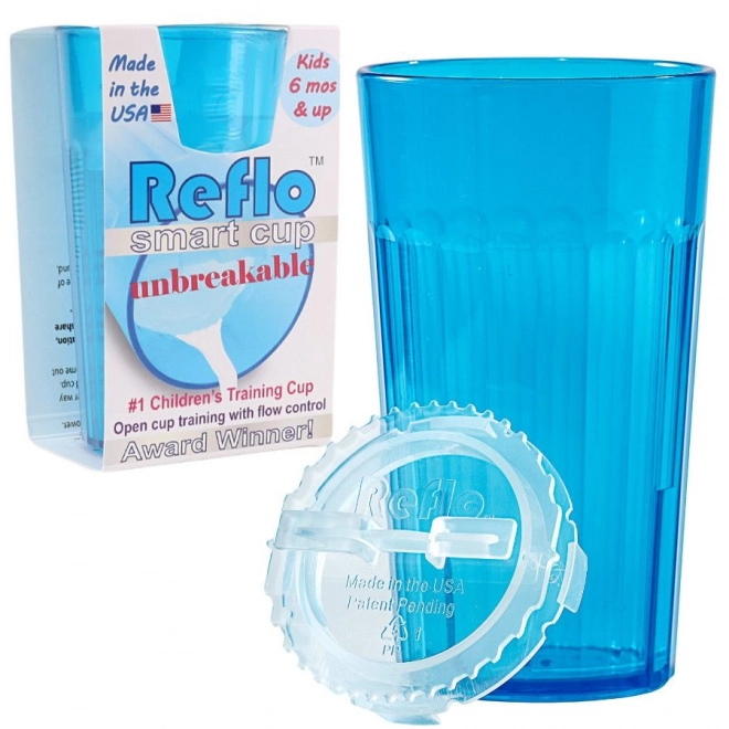 Tazza da allenamento infrangibile per bambini Reflo blu