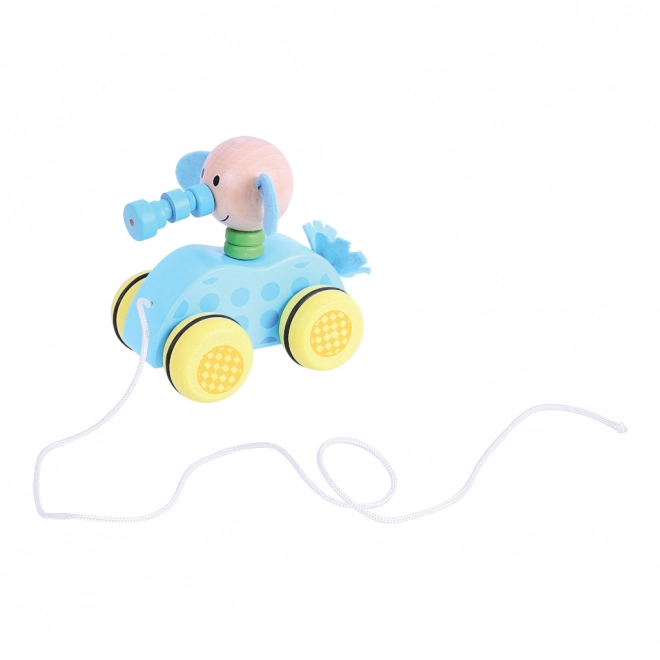 Giocattolo da traino Elefante di Bigjigs Toys