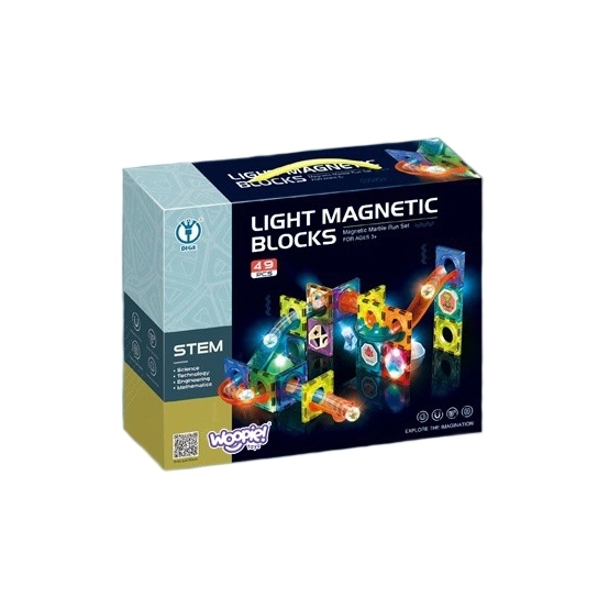 Pista magnetica luminosa con palline woopie