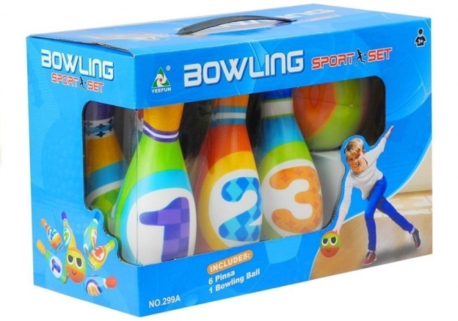 Bowling con Numeri per Bambini in Schiuma