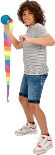 Coda di tessuto arcobaleno