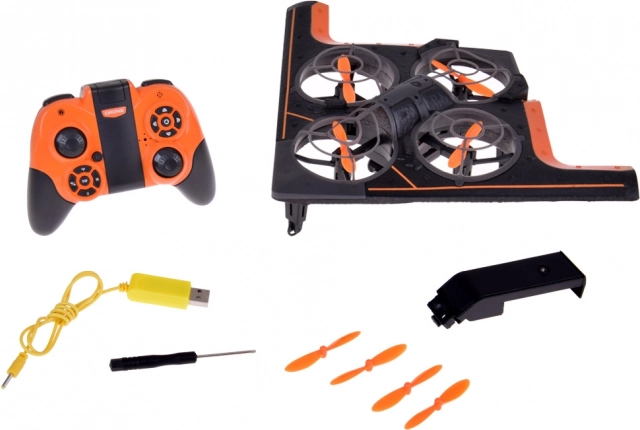 Drone divertente con fotocamera e illuminazione