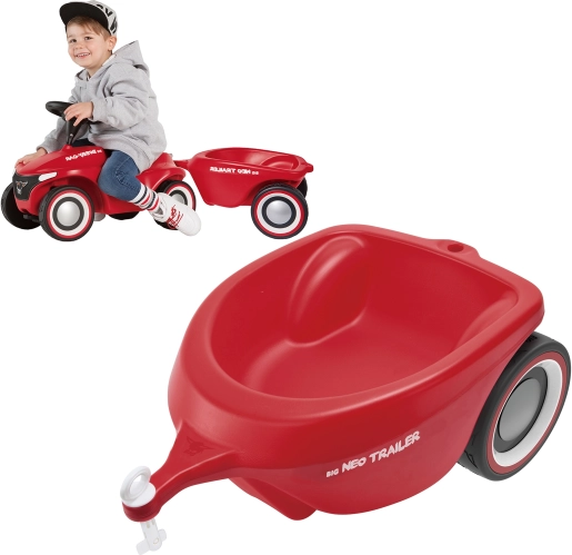Grande rimorchio per monopattino Bobby Car Neo rosso