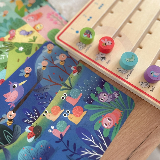 Tooky Toy gioco in legno Imparare a contare gli animali