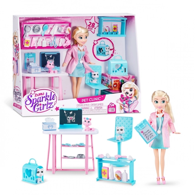 Set da gioco clinica veterinaria Sparkle Girlz