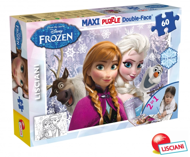 Puzzle Maxi Frozen Elsa e Anna 2 in 1