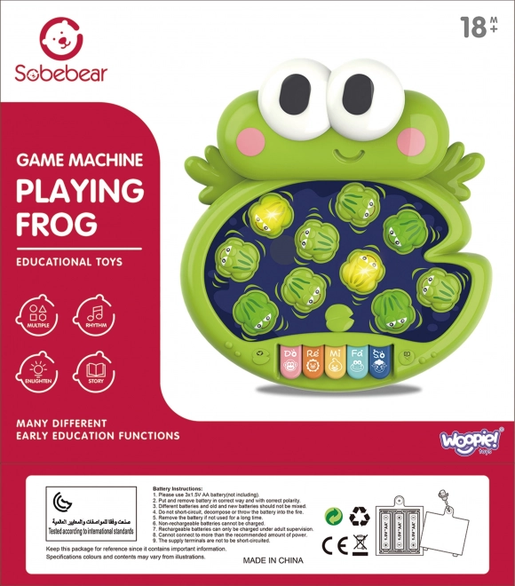Gioco interattivo colpisci le rane