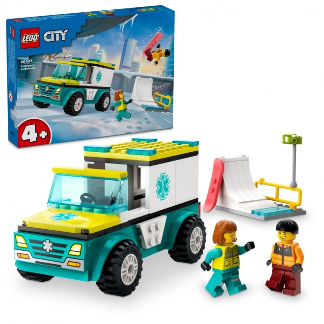 Ambulanza e Snowboarder LEGO City