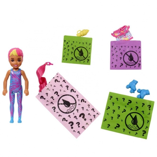 Barbie color reveal chelsea neon tie dye