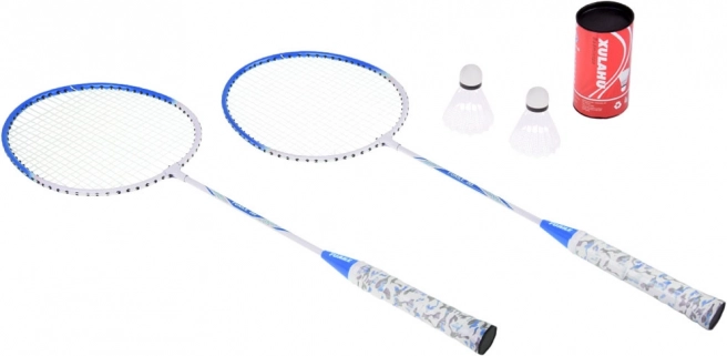 Set completo per badminton: Racchette + 2 volani con custodia