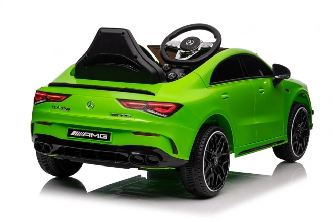 Auto elettrica per bambini Mercedes CLA 45s AMG verde 4x4